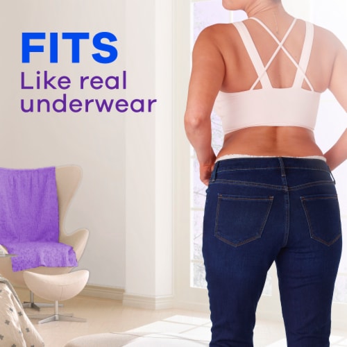 Always Discreet Adult Incontinence & Postpartum Underwear for Women Maximum XL Perspective: top