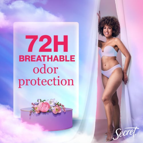 Secret Fresh Delicate Rose Clear Gel Antiperspirant and Deodorant Perspective: top