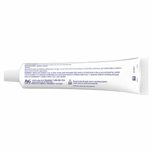 Crest Effervescent Mint Complete Plus Deep Clean Complete Whitening Toothpaste Perspective: top