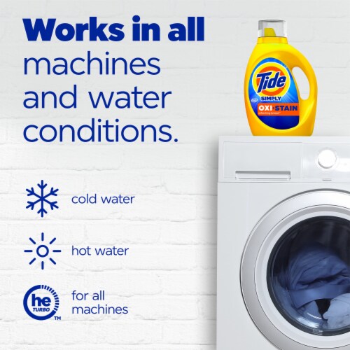 Tide Simply + Oxi Refreshing Breeze Liquid Laundry Detergent Perspective: top