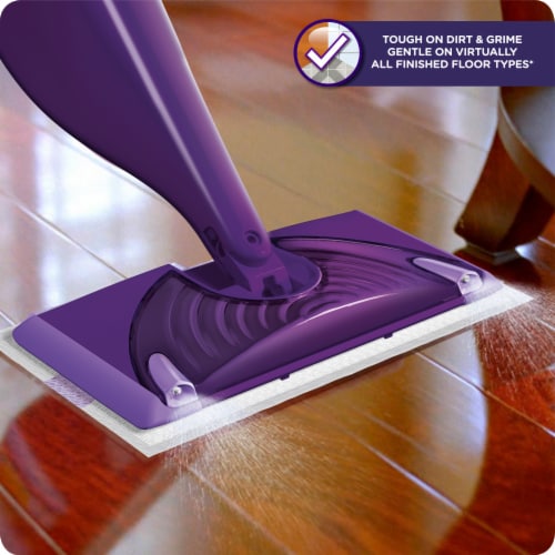 Swiffer WetJet Hardwood and Floor Spray Mop All-In-One Mopping Cleaner Starter Kit Perspective: top