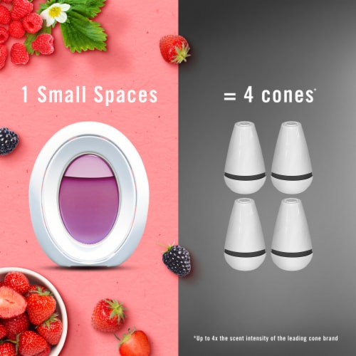 Febreze Bathroom Air Freshener, Odor-Fighting, Berry & Bramble Scent, 1 Count Perspective: top