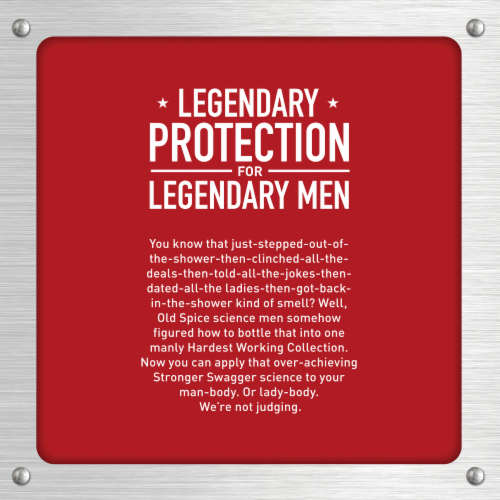 Old Spice Hardest Working Collection Dirt Destroyer Stronger Swagger Deep Clean Body Wash Perspective: top