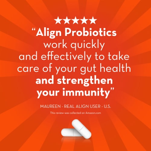 Align Gut Health & Immunity Support Probiotic Capsules Perspective: top