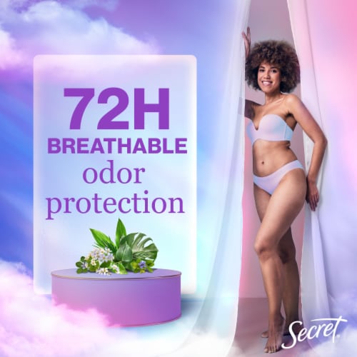 Secret Fresh Clear Gel Antiperspirant and Deodorant for Women, Oceanside, 2.6 oz Perspective: top