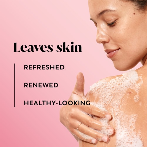 Olay Fresh Outlast Body Wash with Cooling White Strawberry And Mint Perspective: top