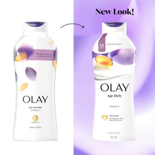 Olay Age Defying Vitamin E Body Wash Perspective: top