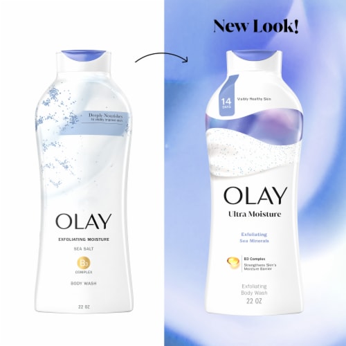 Olay Ultra Moisture Bodywash Daily Exfoliating Perspective: top