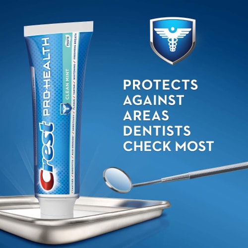 Crest Pro-Health Clean Mint Toothpaste Perspective: top