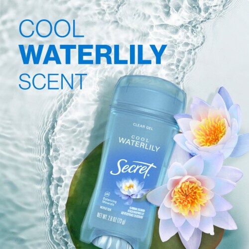 Secret Fresh for Women Antiperspirant Deodorant Clear Gel Waterlily Scent Perspective: top