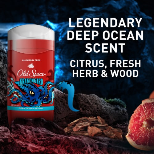 Old Spice for Men Aluminum-Free Deodorant Krakengard Scent Perspective: top