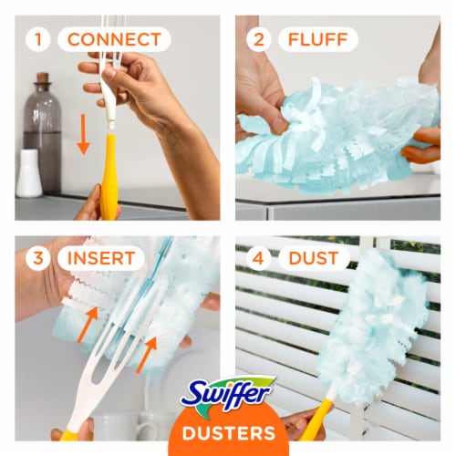 Swiffer Dusters Multi-Surface Duster Refills for Cleaning Unscented Perspective: top