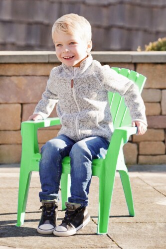 Adams Manufacturing Kid's Adirondack Chair - Summer Green Perspective: top