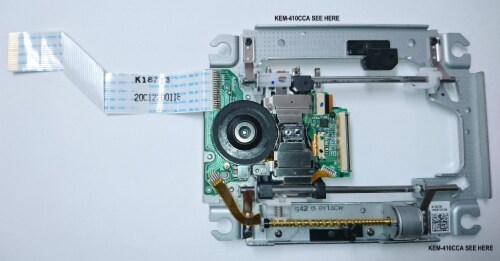 Original KEM-410CCA Replacement full Optical block for Sony Playstation 3 40GB 80GB Perspective: top