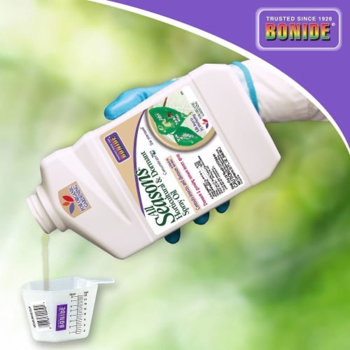 Bonide All seasons Organic Liquid Concentrate Horticultural & Dormant Spray Oil 16 oz. - Perspective: top