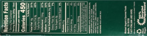 Michael Angelo's® Shrimp Scampi Frozen Meal Perspective: top