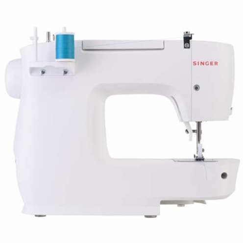 Singer M2100 Sewing Machine with 63 Stitch Applications and Accessories, White Perspective: top