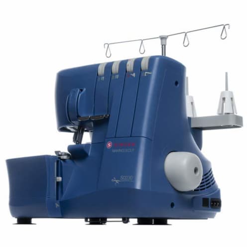 Singer S0230 Serger Sewing Machine w/Included Accessory Kit & Free Arm, Blue Perspective: top