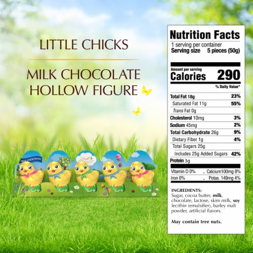 Lindt Mini Chicks Milk Chocolate Easter Candy Pack Perspective: top