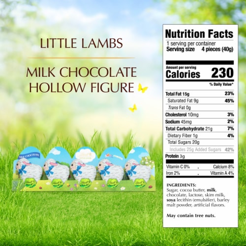 Lindt Mini Lambs Milk Chocolate Easter Candy Pack Perspective: top