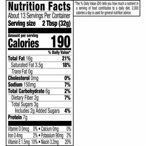 SKIPPY Natural Creamy Peanut Butter Spread Perspective: top