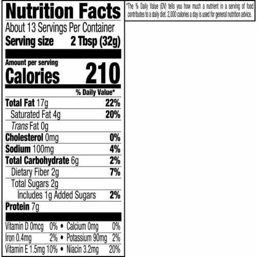 Skippy® Natural 1/3 Less Sodium & Sugar Peanut Butter Spread Perspective: top