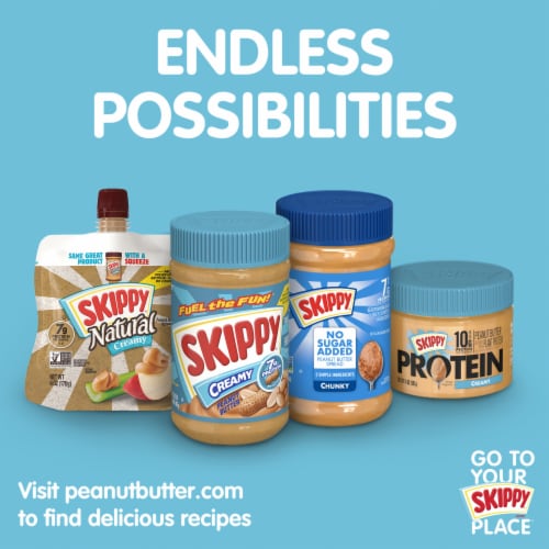 Skippy® Super Chunk® Extra Crunchy Peanut Butter Spread Perspective: top