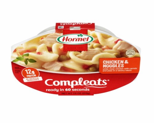 Hormel Compleats® Chicken & Noodles Microwave Tray Perspective: top