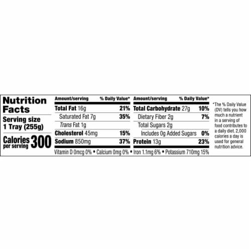 Hormel® Compleats® Salisbury Steak Microwave Tray Perspective: top