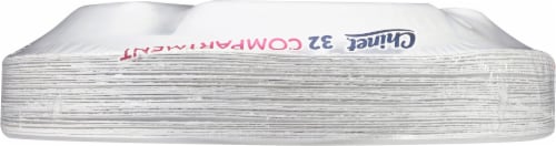 Chinet® Classic Compartment Paper Plates Perspective: top