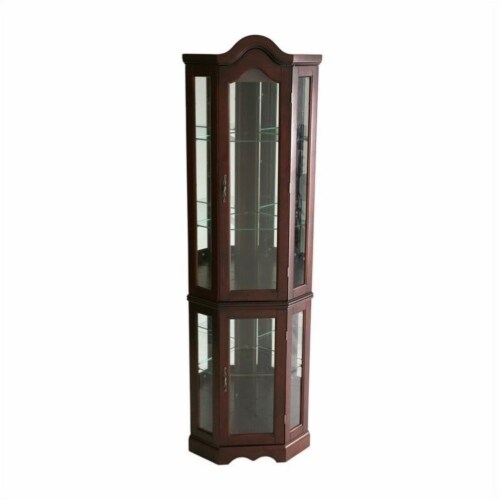 Mahogany sales curio cabinet