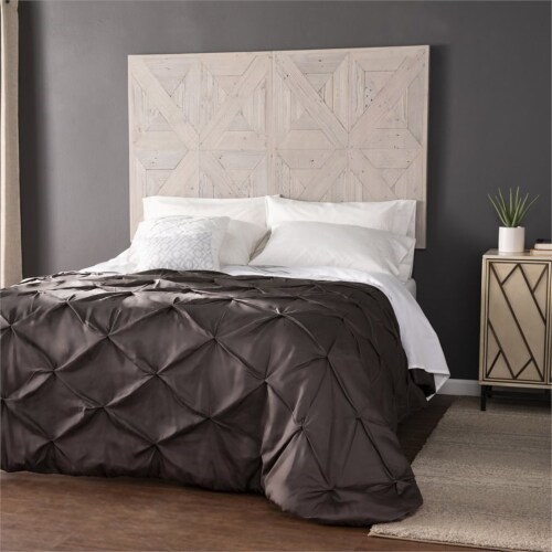 White wall clearance mounted headboard