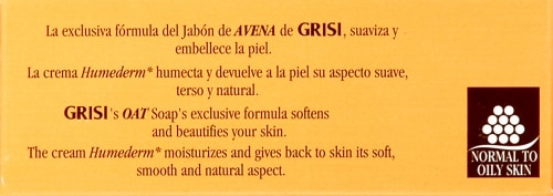 Grisi Natural Oat Balancing Bar Soap Perspective: top