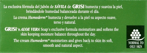 Grisi Natural Aloe Vera Savila Bar Soap Perspective: top