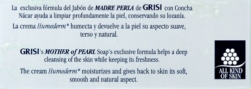 Grisi Natural Mother of Pearl With Concha Nacar Soap Perspective: top
