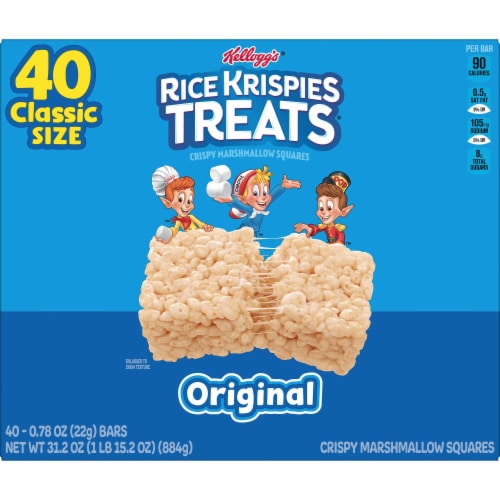 Rice Krispies Treats Original Single Serve Crispy Marshmallow Squares Perspective: top
