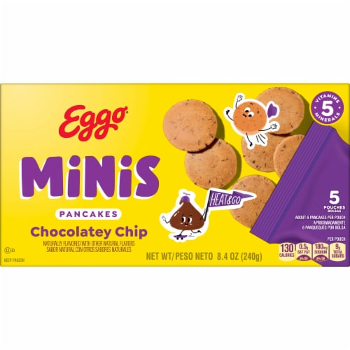 Kellogg's® Eggo® Minis Chocolatey Chip Frozen Pancake Bites Perspective: top