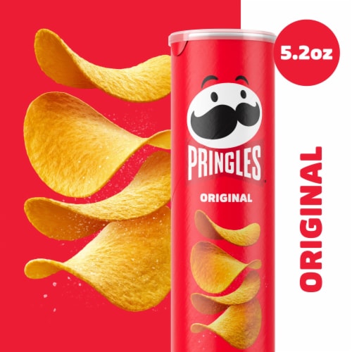 Pringles® Original Potato Crisps Chips Perspective: top