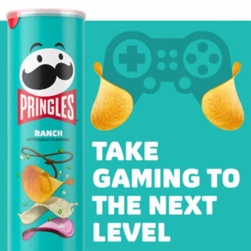 Pringles® Ranch Potato Crisps Chips Perspective: top