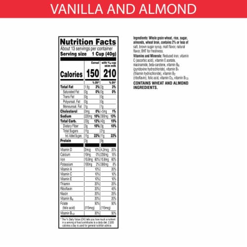 Kellogg's® Special K Vanilla and Almond Family Size Cereal Perspective: top