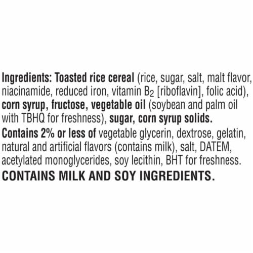 Kellogg's Rice Krispies Treats Original Mini Marshmallow Snack Bars Perspective: top