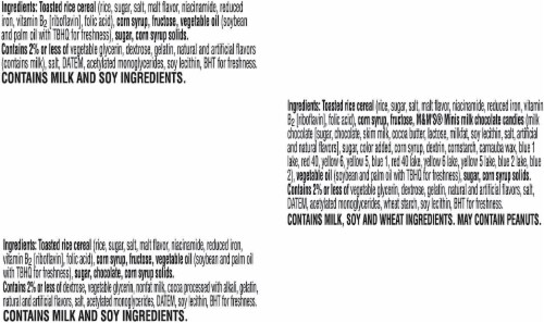Kellogg's Rice Krispies Treats Marshmallow Snack Bars Variety Pack Perspective: top