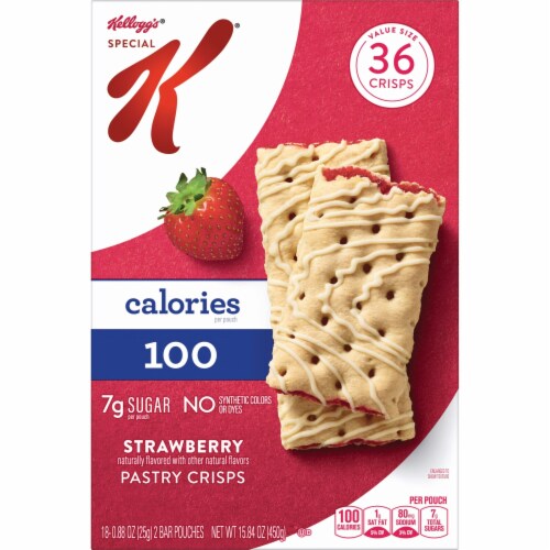 Kellogg's Special K Bar Strawberry Value Size Pastry Crisps Perspective: top