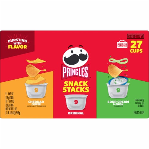 Pringles Potato Crisps Chips Original, 8 oz, 12 Count