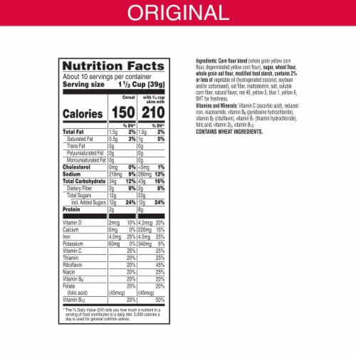 Kellogg's® Froot Loops Large Size Cereal Perspective: top