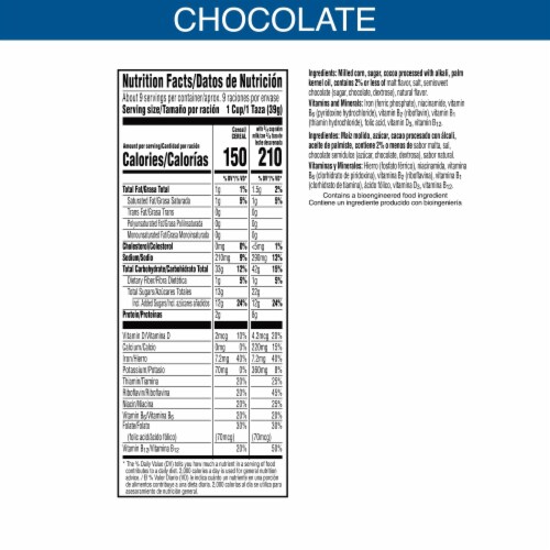 Kellogg's Frosted Flakes Chocolate Cold Breakfast Cereal Perspective: top