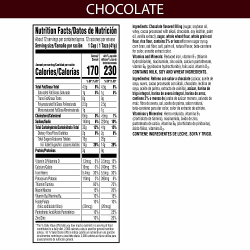 Kellogg's Krave Breakfast Cereal, 7 Vitamins and Minerals, Chocolate,  17.3oz Box