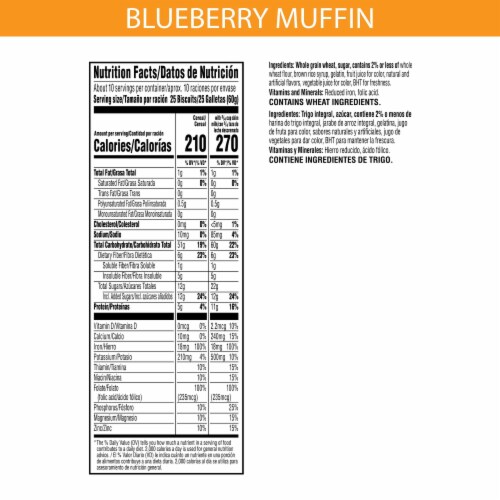 Kellogg's® Frosted Mini-Wheats Blueberry Muffin Family Size Cereal Perspective: top