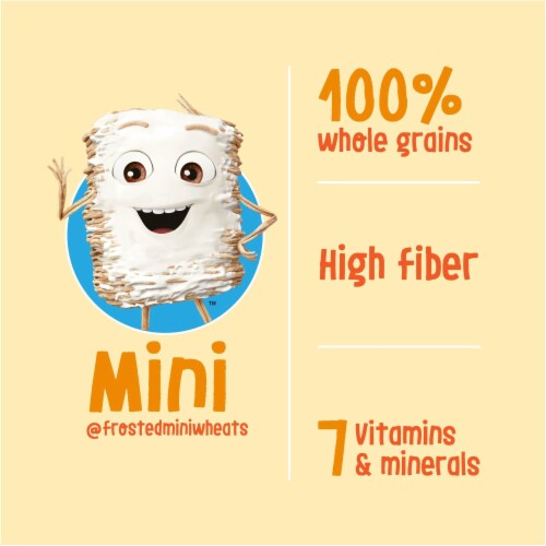 Kellogg's Frosted Mini-Wheats Little Bites Original Cold Breakfast Cereal Family Pack Perspective: top