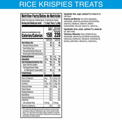 Kellogg's® Rice Krispies Large Size Cereal Perspective: top